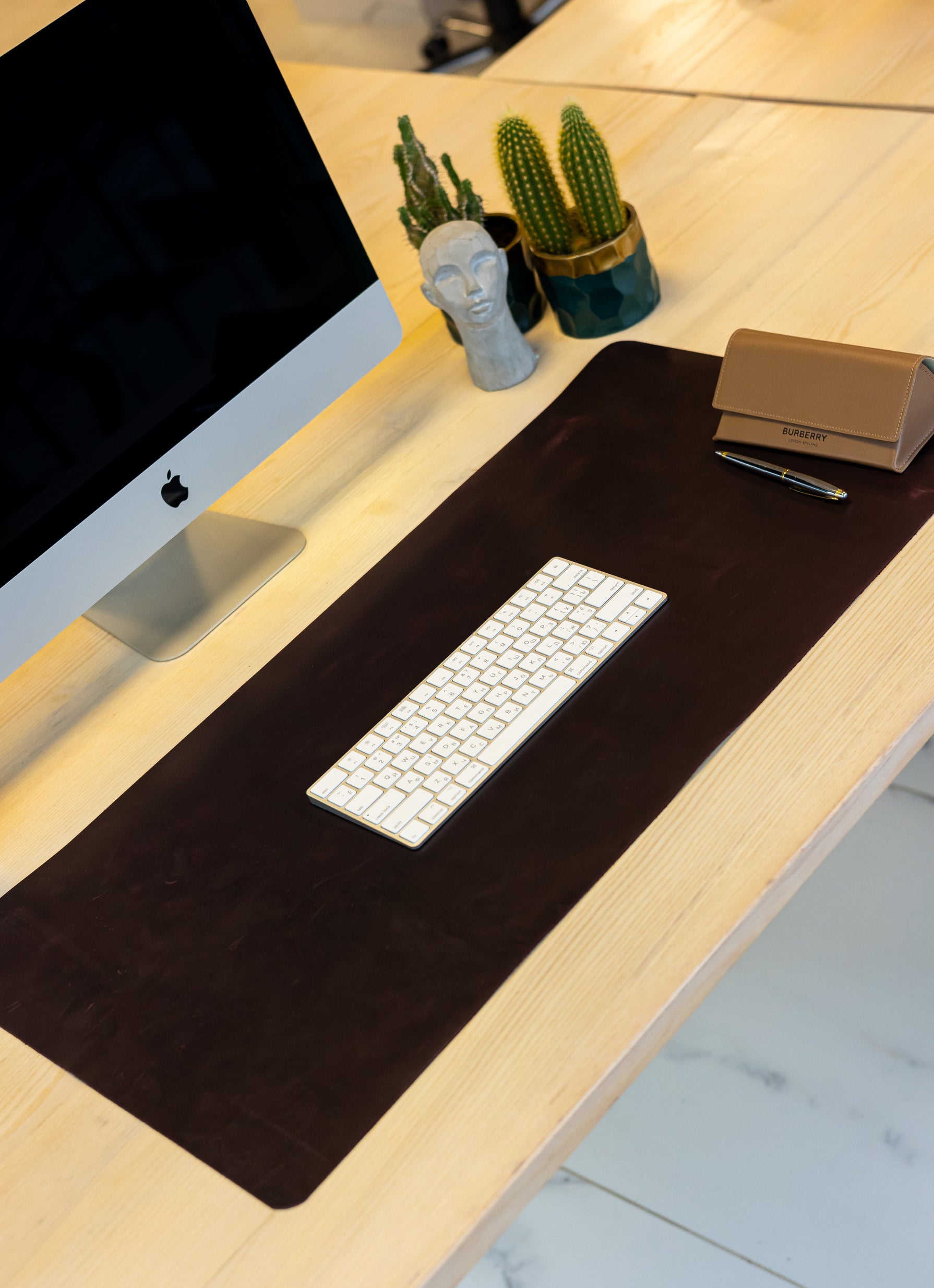 Bordo Leather Desk Pad Mat, Cover Computer Mat for Keyboard, Gaming Mouse