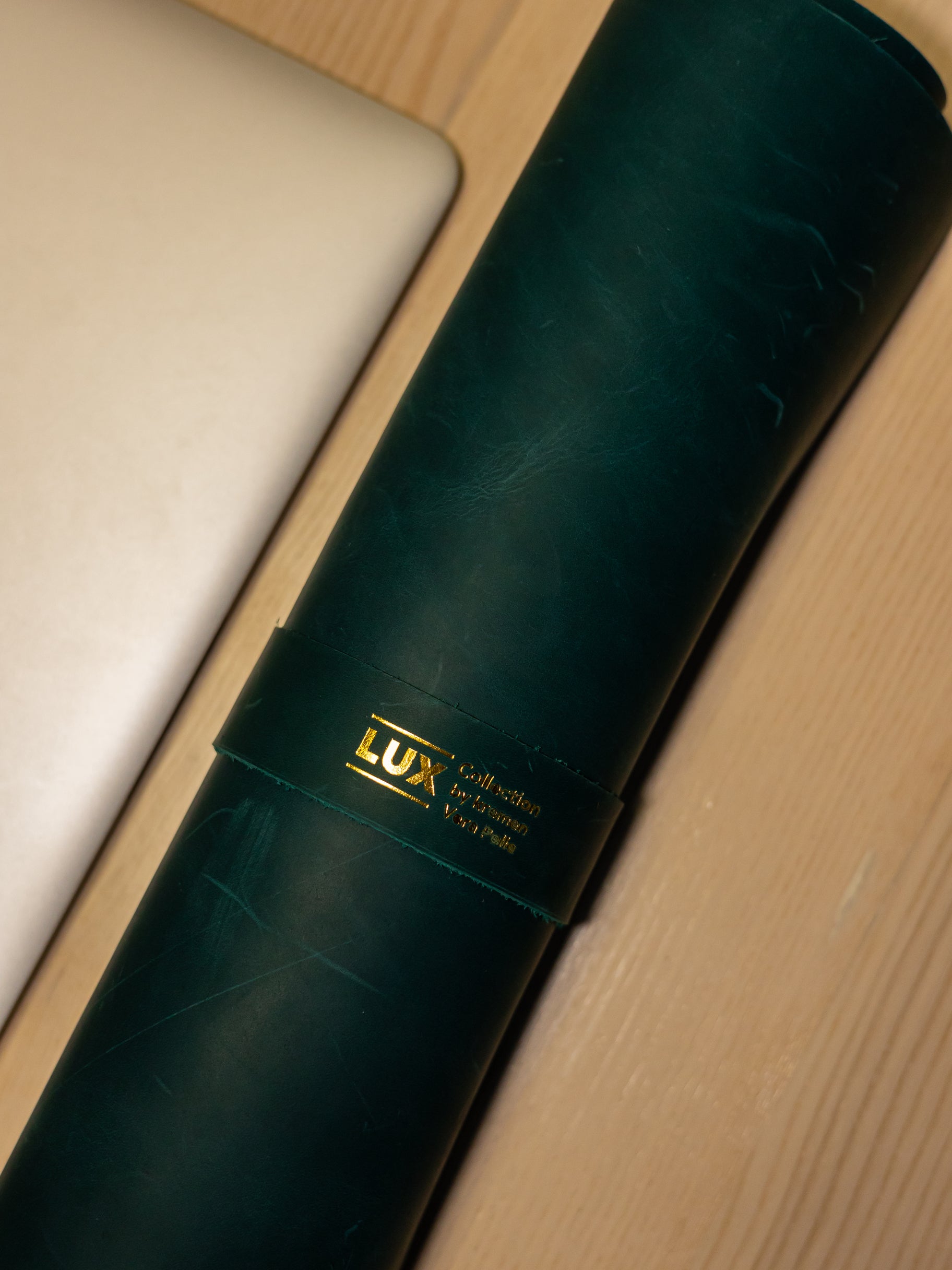 Green Leather Desk Pad Mat, Cover Computer Mat for Keyboard, Gaming Mouse