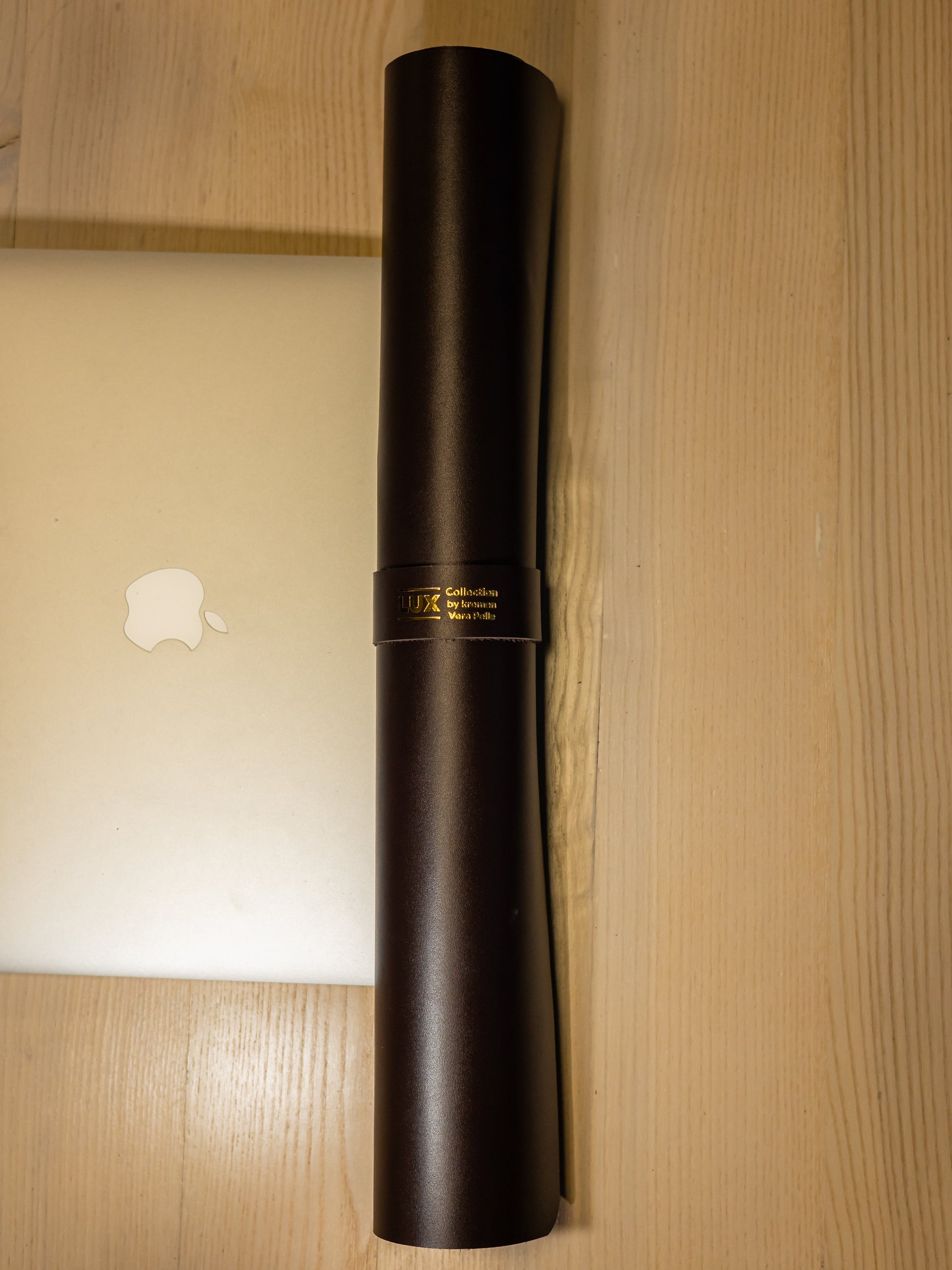 Dark Brown Leather Desk Pad Mat, Cover Computer Mat for Keyboard, Gaming Mouse