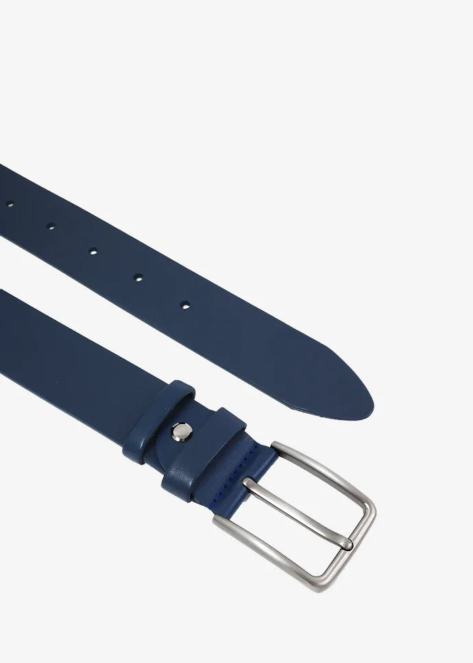 Denver Herrengürtel aus Premium-Kalbsleder in Blau