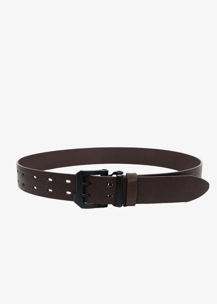 Fargo Men’s Belt in Chocolate Calfskin Leather