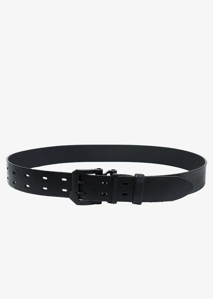 Fargo Men’s Belt in Black Calfskin Leather