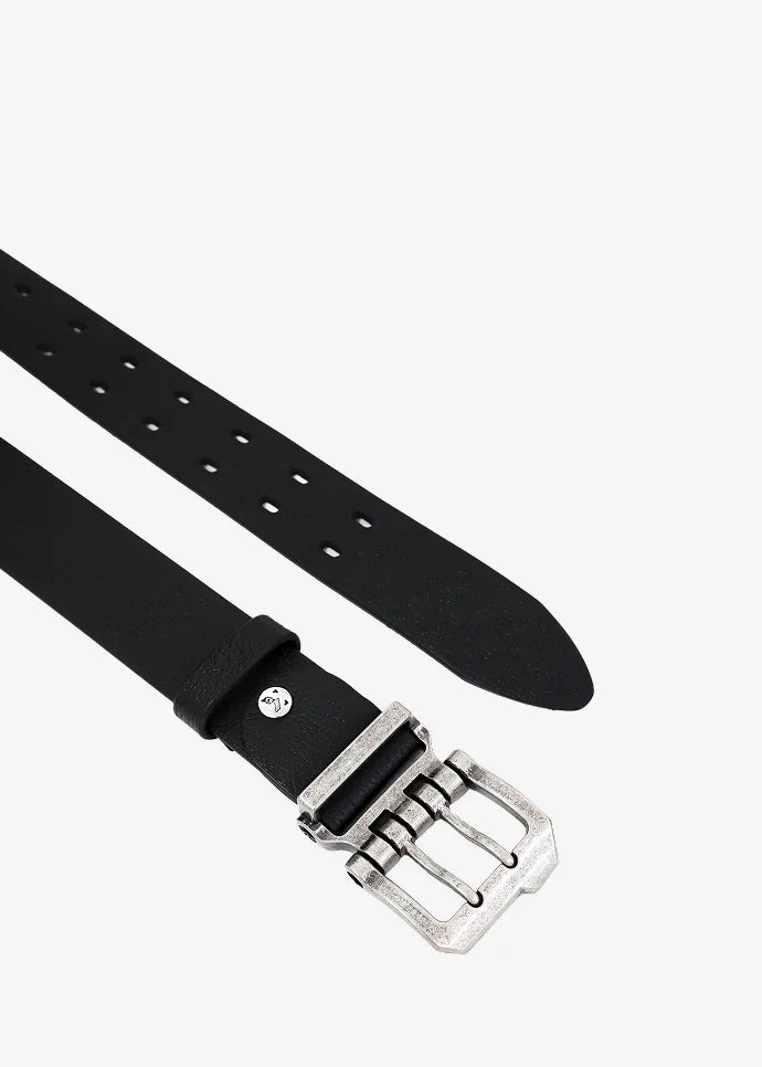 Fargo Vintage Men’s Belt in Black Calfskin Leather