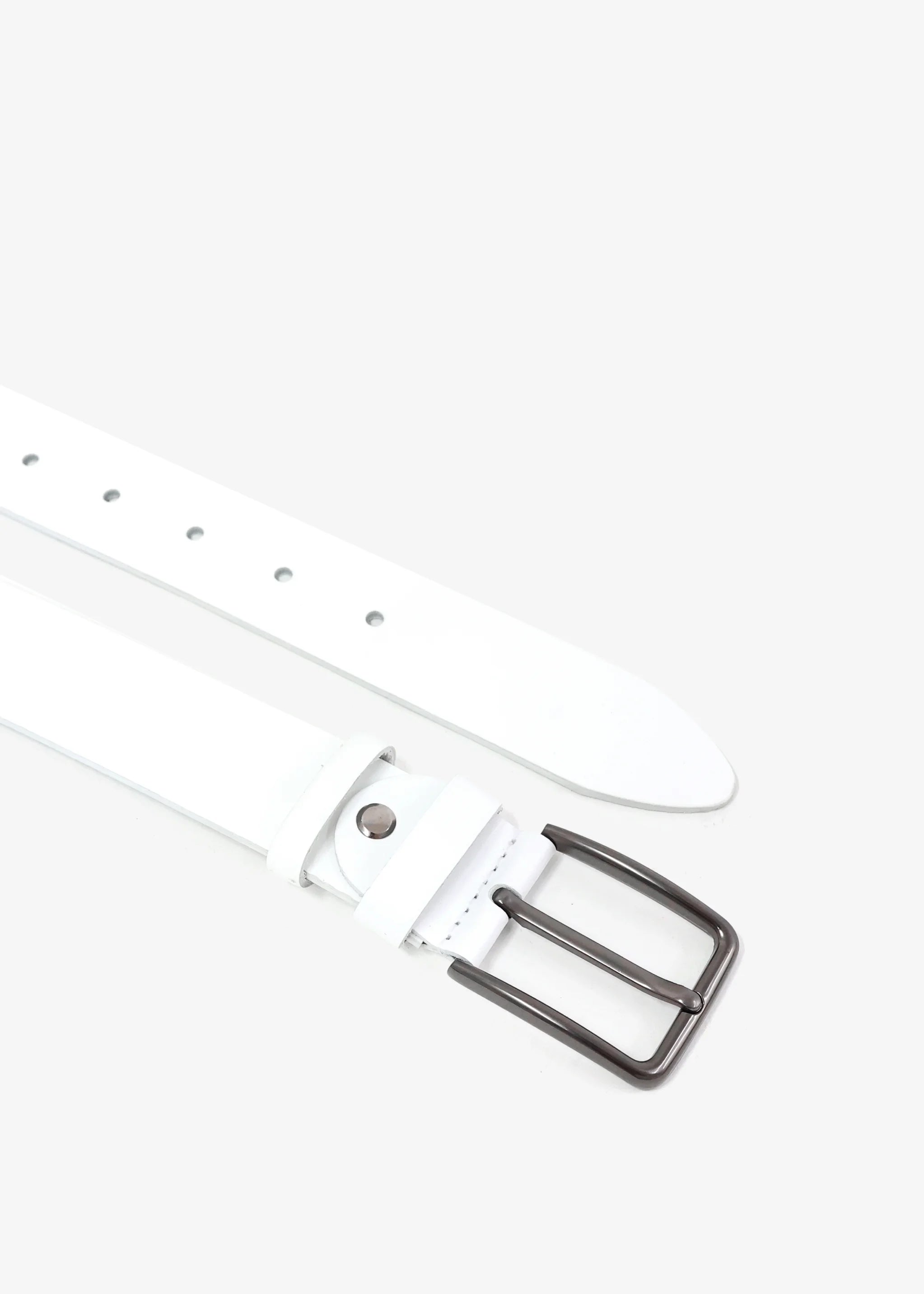 Denver Herrengürtel aus Premium-Kalbsleder in Weiß