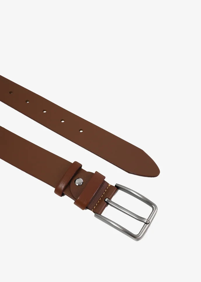 Denver Herrengürtel aus Premium-Kalbsleder in Braun