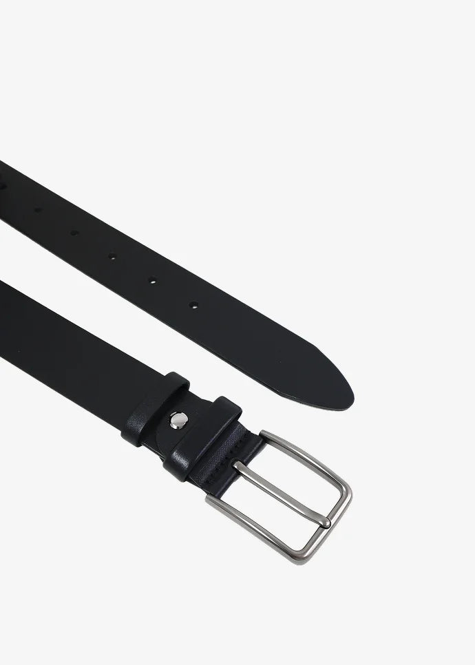 Denver Herrengürtel aus Premium-Kalbsleder in Schwarz