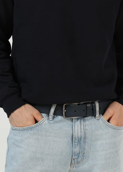 Denver Herrengürtel aus Premium-Kalbsleder in Blau