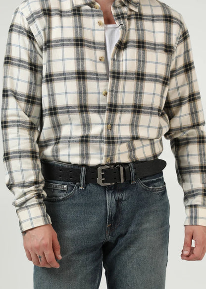 Fargo Vintage Men’s Belt in Black Calfskin Leather